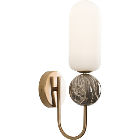 Kinkiet Hampton biały/złoto MaxLight | Elegancki design