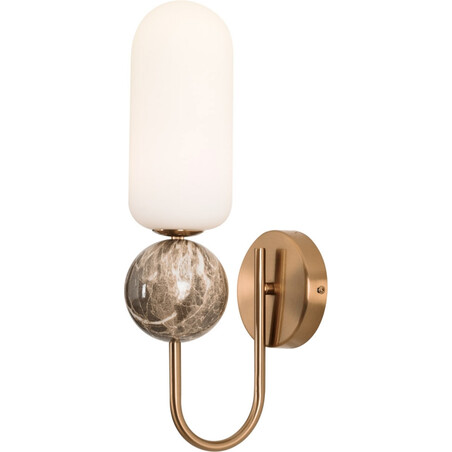 Kinkiet Hampton biały/złoto MaxLight | Elegancki design