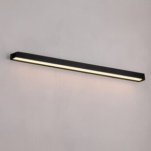 Kinkiet podłużny Trio LED czarny | MaxLight - 89cm