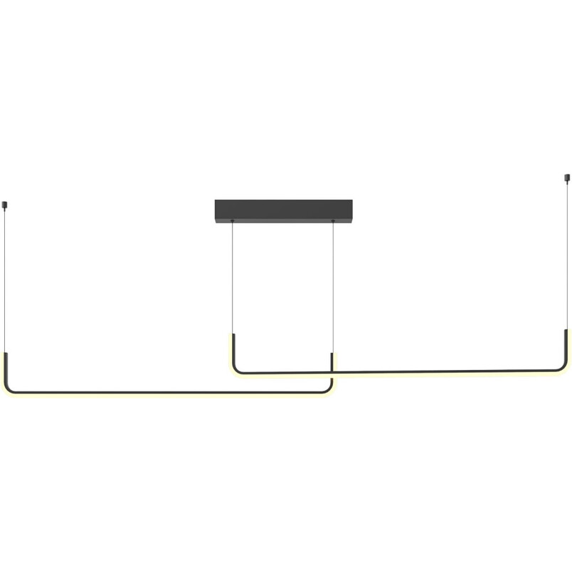 Lampa wisząca LED Urus II MaxLight | 150cm, Czarna