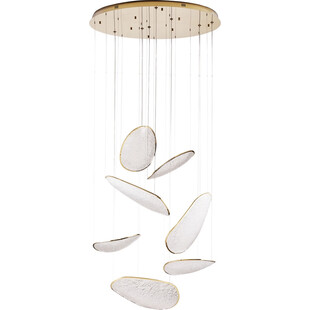 Lampa wisząca Empire LED MaxLight | Złoty żyrandol 110cm