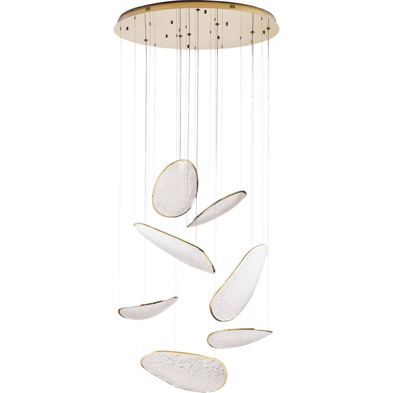 Lampa wisząca Empire LED MaxLight | Złoty żyrandol 110cm