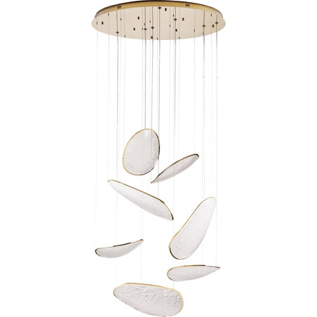 Lampa wisząca Empire LED MaxLight | Złoty żyrandol 110cm