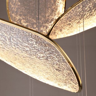 Lampa wisząca Empire LED MaxLight | Złoty żyrandol 110cm