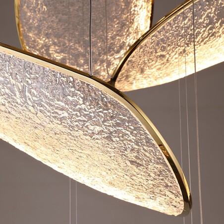 Lampa wisząca Empire LED MaxLight | Złoty żyrandol 110cm