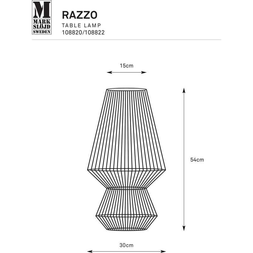 Lampa stołowa boho Razzo | Markslojd - Odkryj ciepło i styl