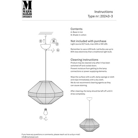 Lampa wisząca boho Razzo | Markslojd - Elegancki design
