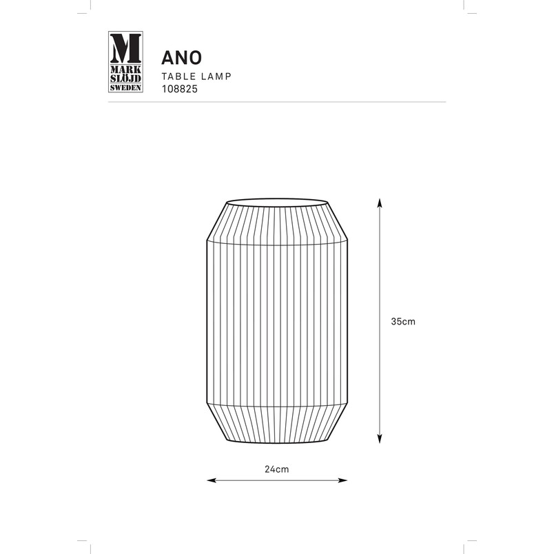 Lampa stołowa Boho Markslojd Ano | Beż, Brąz | Stwórz przytulny klimat