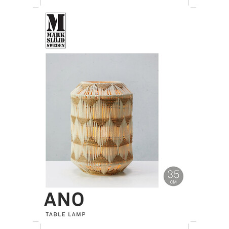 Lampa stołowa Boho Markslojd Ano | Beż, Brąz | Stwórz przytulny klimat