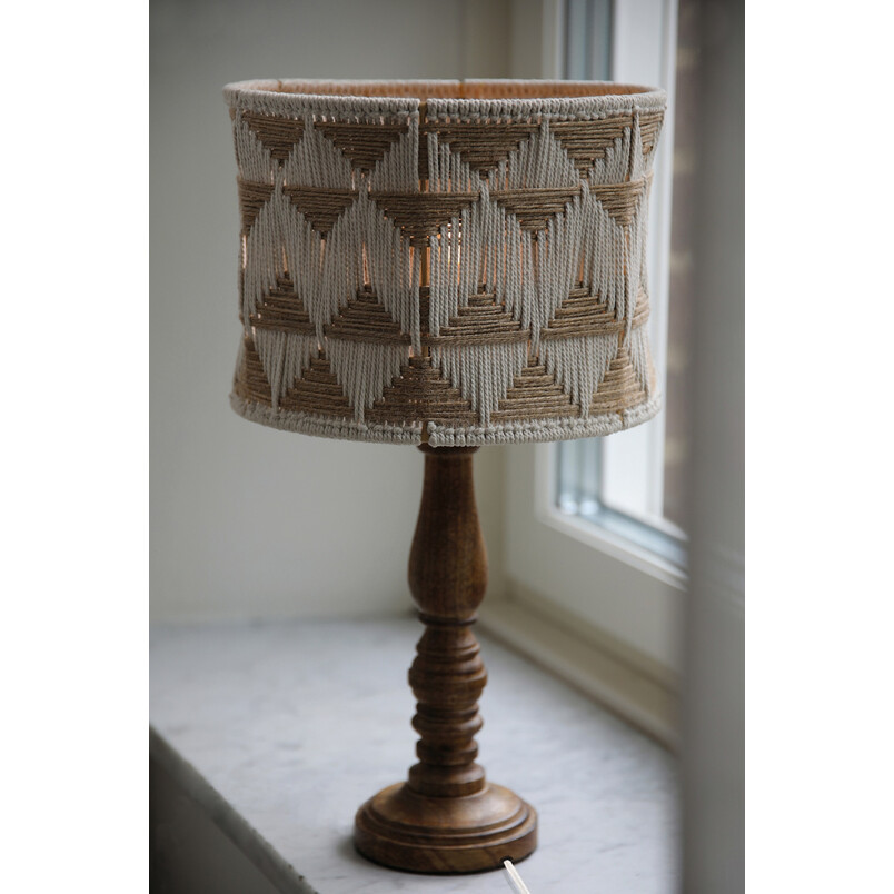 Lampa stołowa boho Markslojd Ano | Beż, brąz | Styl skandynawski