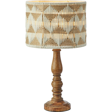 Lampa stołowa boho Markslojd Ano | Beż, brąz | Styl skandynawski