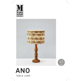 Lampa stołowa boho Markslojd Ano | Beż, brąz | Styl skandynawski