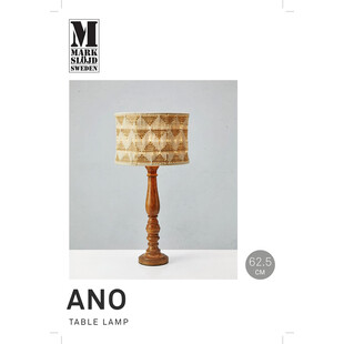 Lampa stołowa boho Markslojd Ano - Beż, Brąz - Odkryj ciepło i styl!