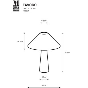 Lampa stołowa boho Favoro Markslojd | Beżowa, sznurkowa, 40cm