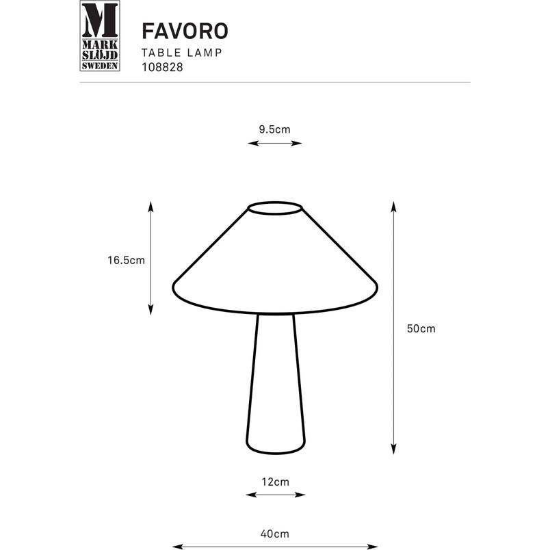 Lampa stołowa boho Favoro Markslojd | Beżowa, sznurkowa, 40cm