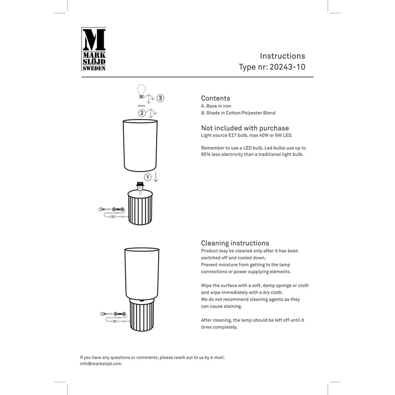 Lampa stołowa Can Markslojd | Skandynawski Design, 57cm