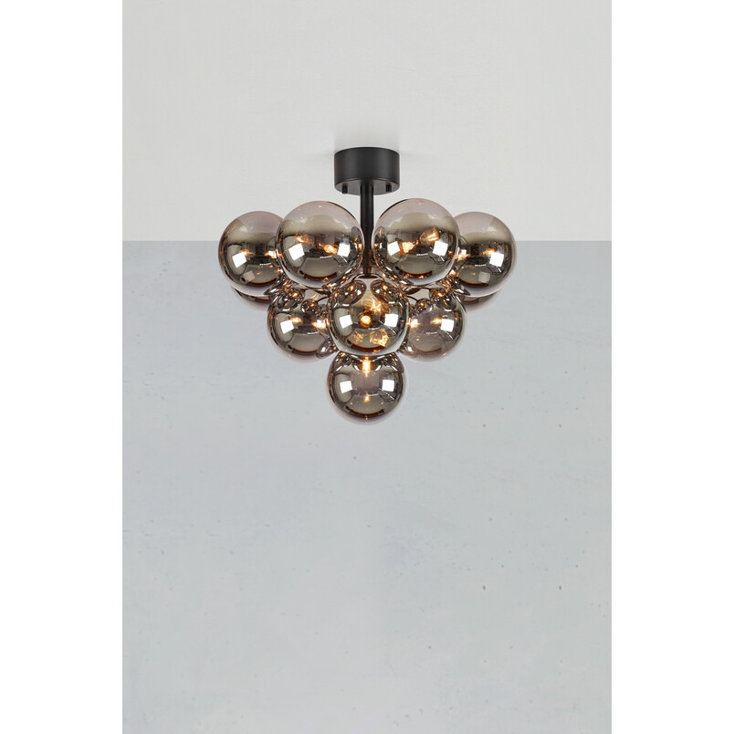 Lampa sufitowa Markslojd Merlot XIII - Szklane kule, dymione szkło