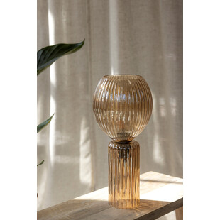 Lampa szklana Toulipa Markslojd | Bursztynowa, 18cm, E27