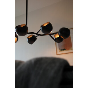 Lampa sufitowa Edgar 8 punktów czarna | Markslojd