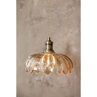 Lampa wisząca retro Kurage | Szkło, Mosiądz | Markslojd