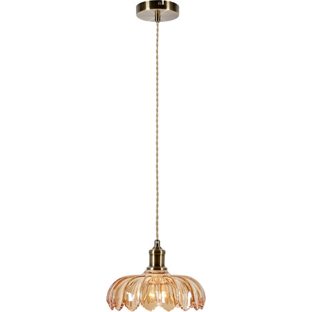 Lampa wisząca retro Kurage | Szkło, Mosiądz | Markslojd