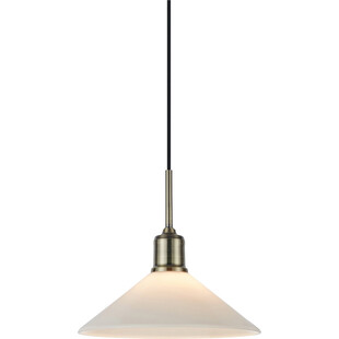 Lampa wisząca Vela - Markslojd | Szklana, vintage, antyczny mosiądz