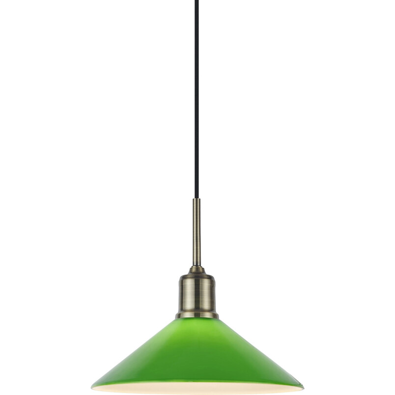 Lampa wisząca Vela - Markslojd, antyczny mosiądz, zielony | Kup teraz!