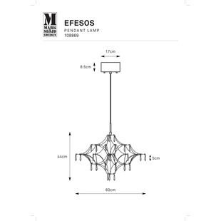 Żyrandol Kryształowy Efesos LED Markslojd | 60cm