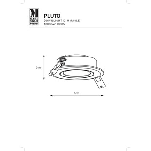 Lampa spot podtynkowa Pluto LED biała - Markslojd | 3000K