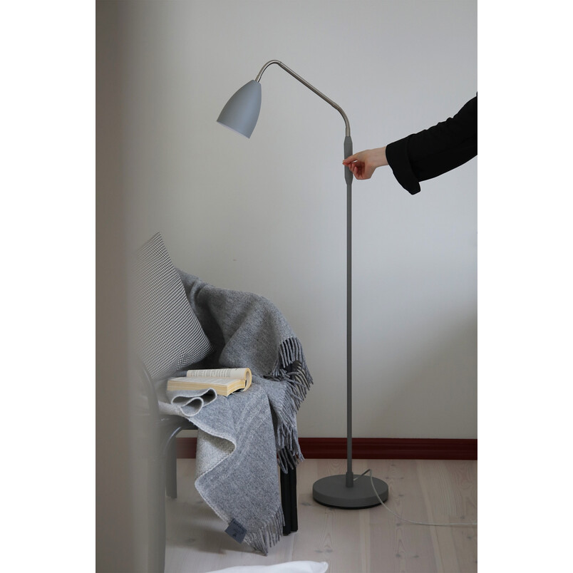Lampa podłogowa LED Patro szara 140cm - Markslojd | Ściemniacz
