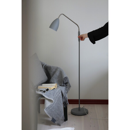 Lampa podłogowa LED Patro szara 140cm - Markslojd | Ściemniacz