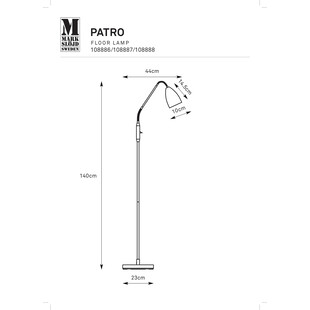 Lampa podłogowa LED Patro szara 140cm - Markslojd | Ściemniacz