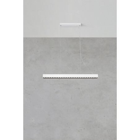 Lampa wisząca LED Plano biała 95cm - Markslojd | Nowoczesne oświetlenie