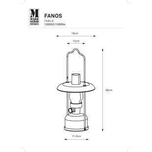 Lampa ogrodowa retro Fanos LED - Markslojd | Antyczny mosiądz