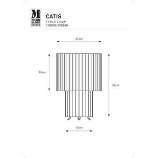 Lampa stołowa plisowana Catis biała | Markslojd - Skandynawski Design