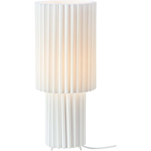 Lampa stołowa plisowana Catis biała | Markslojd