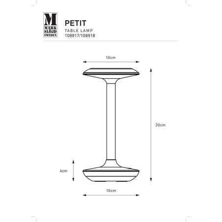 Lampa stołowa zewnętrzna Petit LED - Markslojd | Ogród