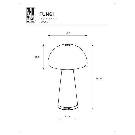 Lampa ogrodowa Fungi LED Markslojd | Elegancki design, ciepłe światło