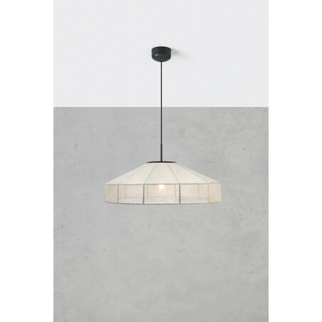 Lampa wisząca Japandi Alia beżowo-czarna | Markslojd