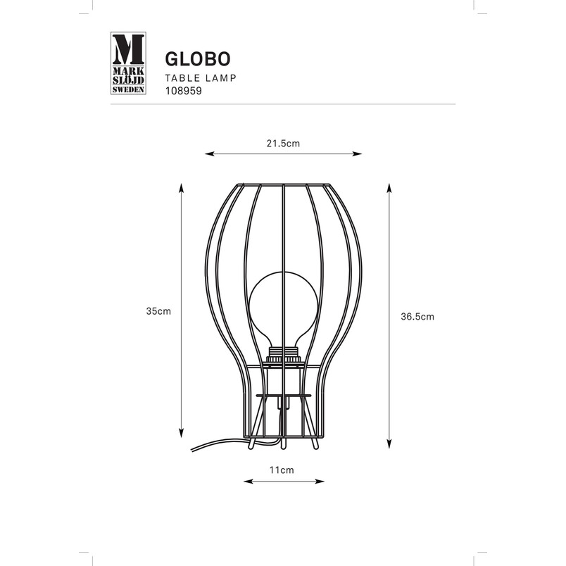 Lampa Japandi Globo Markslojd | Elegancki design, 299 PLN