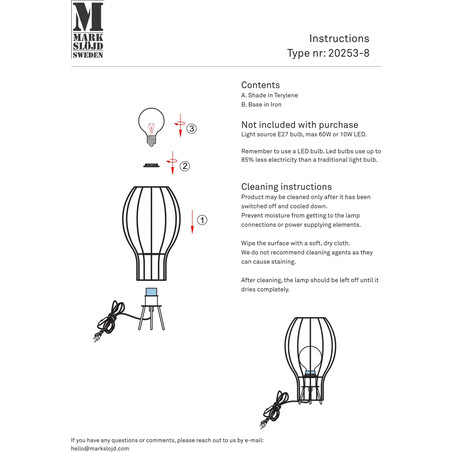 Lampa Japandi Globo Markslojd | Elegancki design, 299 PLN