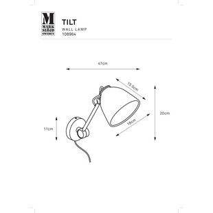Kinkiet Tilt Markslojd | Skandynawski design, E27