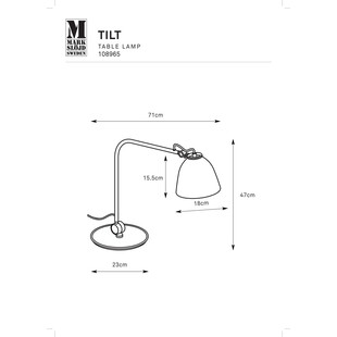 Lampa stołowa Tilt szaro-beżowa Markslojd - Skandynawski design