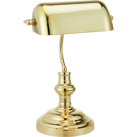 Lampa biurkowa Bankers mosiądz Markslojd | 42cm