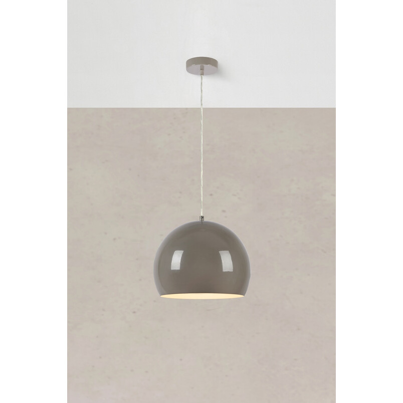 Lampa wisząca kula metalowa szara Pop 28cm - Markslojd