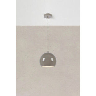 Lampa wisząca kula metalowa Pop szara Markslojd | Retro design