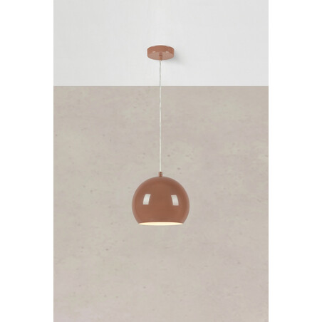 Lampa wisząca kula metalowa Pop 20cm brązowa Markslojd - Kup teraz!