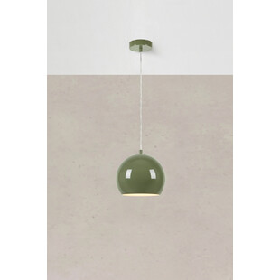 Lampa wisząca kula zielona Markslojd Pop 20cm - Retro design