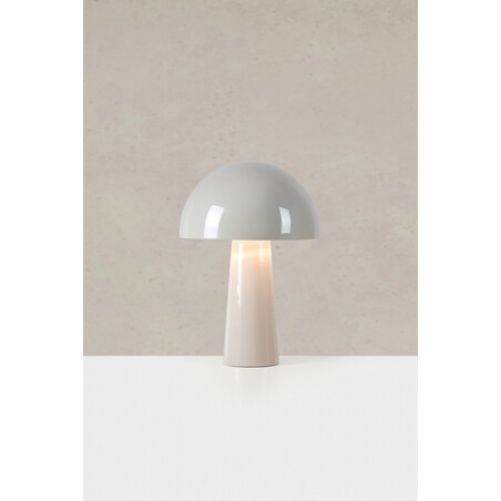 Lampa stołowa Mantar - szaro-beżowa Markslojd | Retro i nowoczesny styl