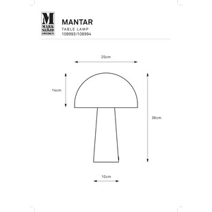 Lampa stołowa Mantar - szaro-beżowa Markslojd | Retro i nowoczesny styl